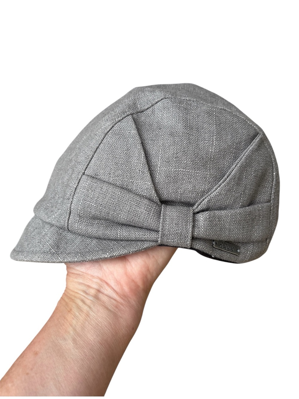 Delux Hats Wm’s Linen Cotton Blend Cap In Taupe Sz M/L(57cm)